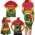 Personalised Vanuatu Family Matching Long Sleeve Bodycon Dress and Hawaiian Shirt Yumi 44 Hapi Independens Dei - Reggae Version