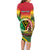 Personalised Vanuatu Family Matching Long Sleeve Bodycon Dress and Hawaiian Shirt Yumi 44 Hapi Independens Dei - Reggae Version