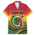 Personalised Vanuatu Family Matching Mermaid Dress and Hawaiian Shirt Yumi 44 Hapi Independens Dei - Reggae Version