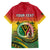 Personalised Vanuatu Family Matching Short Sleeve Bodycon Dress and Hawaiian Shirt Yumi 44 Hapi Independens Dei - Reggae Version