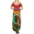 Personalised Vanuatu Family Matching Summer Maxi Dress and Hawaiian Shirt Yumi 44 Hapi Independens Dei - Reggae Version