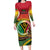 Personalised Vanuatu Long Sleeve Bodycon Dress Yumi 44 Hapi Independens Dei - Reggae Version