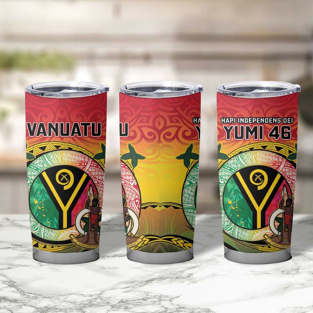 Vanuatu Tumbler Cup Yumi 46th Hapi Independens Dei - Reggae Version LT14 - Polynesian Pride