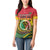 Personalised Vanuatu Women Polo Shirt Yumi 44 Hapi Independens Dei - Reggae Version