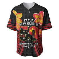 Papua New Guinea Independence Day Baseball Jersey PNG Since 1975 LT14 Black - Polynesian Pride