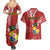 Personalised Tonga Independence Day Couples Matching Summer Maxi Dress and Hawaiian Shirt Happy 54th Independence Anniversary Ngatu Pattern