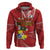 Personalised Tonga Independence Day Hoodie Happy 54th Independence Anniversary Ngatu Pattern