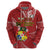 Personalised Tonga Independence Day Hoodie Happy 54th Independence Anniversary Ngatu Pattern