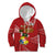 Personalised Tonga Independence Day Kid Hoodie Happy 54th Independence Anniversary Ngatu Pattern