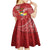 Personalised Tonga Independence Day Kid Short Sleeve Dress Happy 54th Independence Anniversary Ngatu Pattern