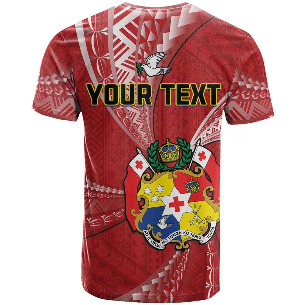 Personalised Tonga Independence Day T Shirt Happy 54th Independence Anniversary Ngatu Pattern LT14 - Polynesian Pride