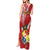 Personalised Tonga Independence Day Tank Maxi Dress Happy 54th Independence Anniversary Ngatu Pattern