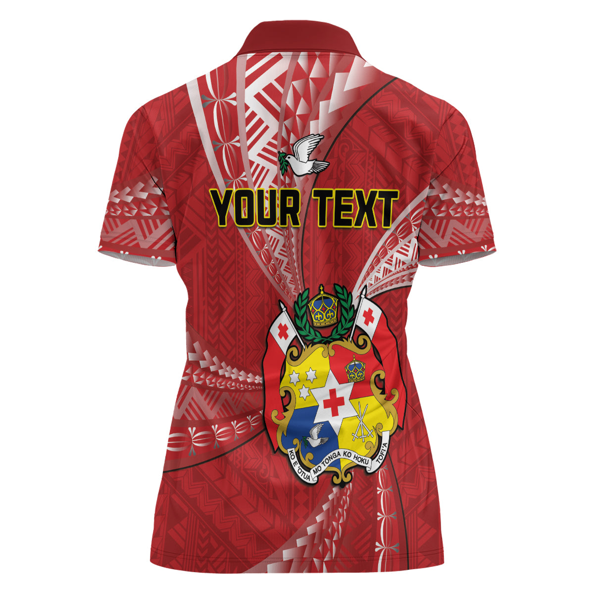 Personalised Tonga Independence Day Women Polo Shirt Happy 54th Independence Anniversary Ngatu Pattern LT14 - Polynesian Pride