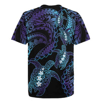 Polynesia Sea Turtle Day Rugby Jersey Tribal Honu Plumeria Polynesian Pattern LT14 - Polynesian Pride