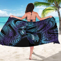 Polynesia Sea Turtle Day Sarong Tribal Honu Plumeria Polynesian Pattern LT14 - Polynesian Pride