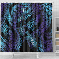 Polynesia Sea Turtle Day Shower Curtain Tribal Honu Plumeria Polynesian Pattern LT14 - Polynesian Pride