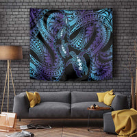 Polynesia Sea Turtle Day Tapestry Tribal Honu Plumeria Polynesian Pattern LT14 Purple - Polynesian Pride