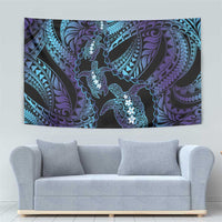 Polynesia Sea Turtle Day Tapestry Tribal Honu Plumeria Polynesian Pattern LT14 - Polynesian Pride