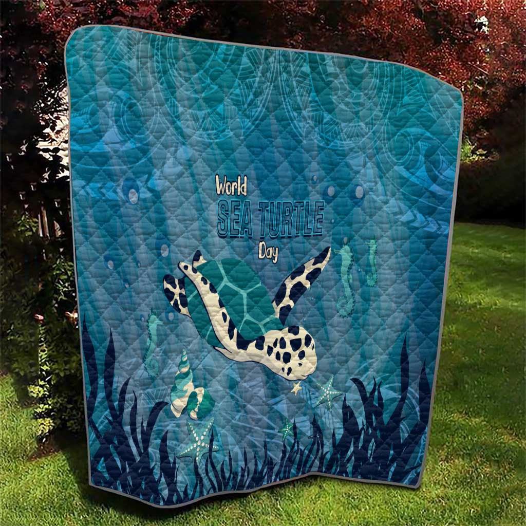 World Sea Turtle Day Polynesia Quilt Go With The Flow LT14 - Polynesian Pride