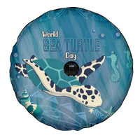 World Sea Turtle Day Polynesia Spare Tire Cover Go With The Flow LT14 - Polynesian Pride