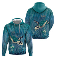 World Sea Turtle Day Polynesia Zip Hoodie Go With The Flow LT14 - Polynesian Pride