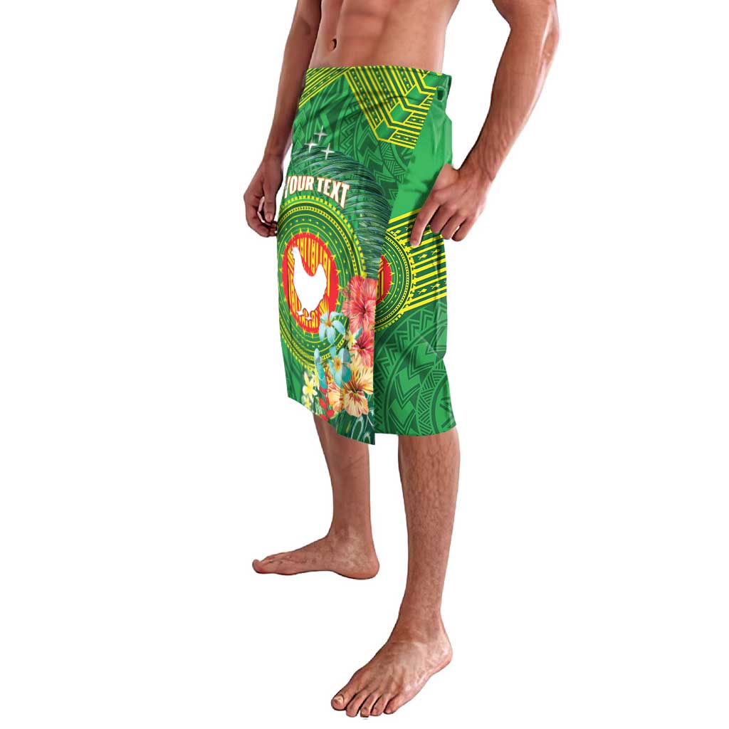 Personalized Manu'a Cession Day Lavalava Tropical Flowers With Polynesian Pattern LT14 - Polynesian Pride
