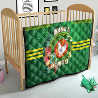 Personalized Manu'a Cession Day Quilt Tropical Flowers With Polynesian Pattern LT14 - Polynesian Pride