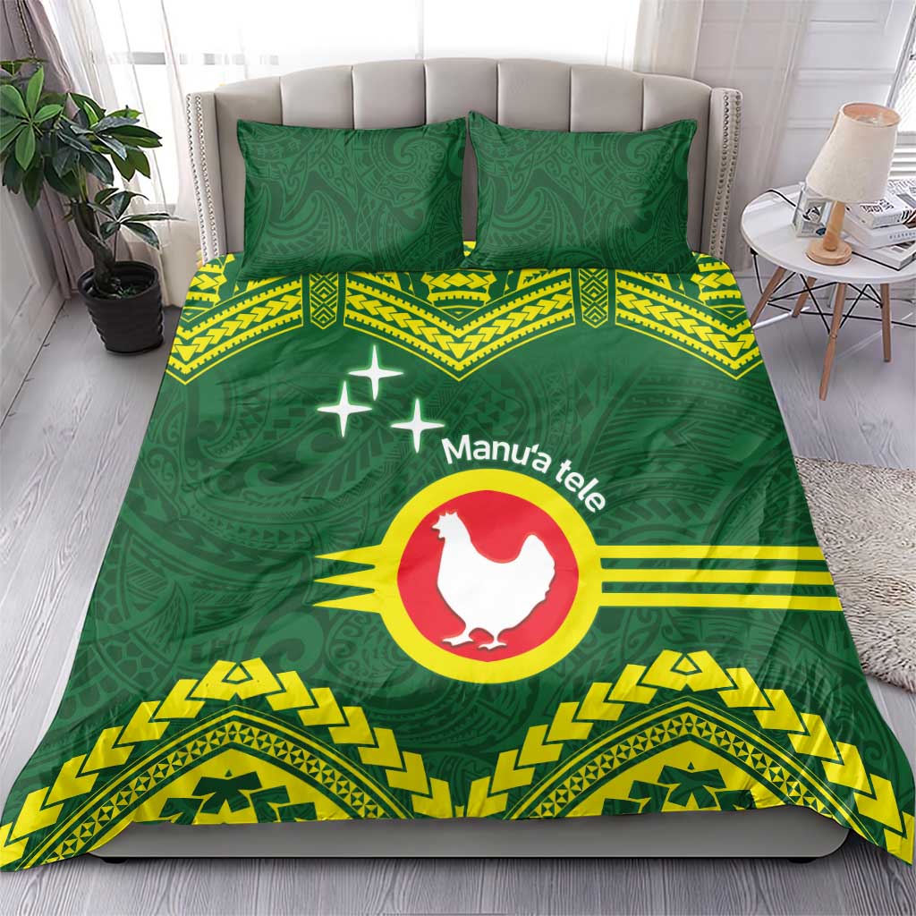 Manu'a Flag Day Bedding Set Polynesian Pattern National Color Proud LT14 - Polynesian Pride