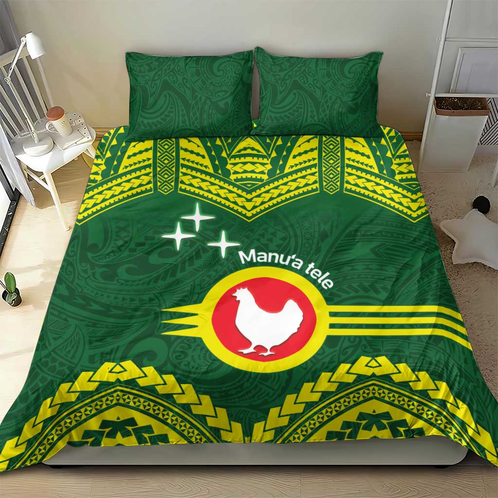 Manu'a Flag Day Bedding Set Polynesian Pattern National Color Proud LT14 - Polynesian Pride