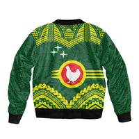 Manu'a Flag Day Bomber Jacket Polynesian Pattern National Color Proud LT14 - Polynesian Pride