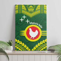 Manu'a Flag Day Canvas Wall Art Polynesian Pattern National Color Proud LT14 - Polynesian Pride