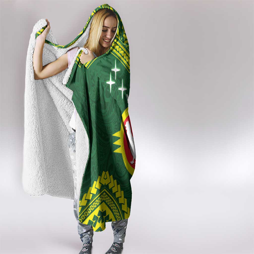 Manu'a Flag Day Hooded Blanket Polynesian Pattern National Color Proud LT14 - Polynesian Pride