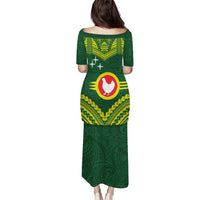 Manu'a Flag Day Puletasi Polynesian Pattern National Color Proud LT14 - Polynesian Pride