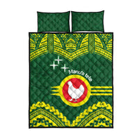 Manu'a Flag Day Quilt Bed Set Polynesian Pattern National Color Proud LT14 - Polynesian Pride