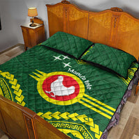 Manu'a Flag Day Quilt Bed Set Polynesian Pattern National Color Proud LT14 - Polynesian Pride