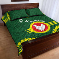 Manu'a Flag Day Quilt Bed Set Polynesian Pattern National Color Proud LT14 - Polynesian Pride