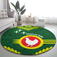 Manu'a Flag Day Round Carpet Polynesian Pattern National Color Proud LT14 - Polynesian Pride