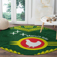 Manu'a Flag Day Round Carpet Polynesian Pattern National Color Proud LT14 - Polynesian Pride
