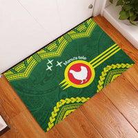 Manu'a Flag Day Rubber Doormat Polynesian Pattern National Color Proud LT14 - Polynesian Pride