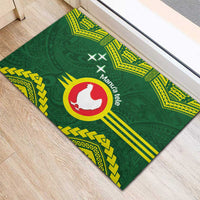 Manu'a Flag Day Rubber Doormat Polynesian Pattern National Color Proud LT14 - Polynesian Pride