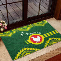 Manu'a Flag Day Rubber Doormat Polynesian Pattern National Color Proud LT14 - Polynesian Pride