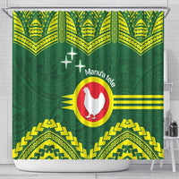 Manu'a Flag Day Shower Curtain Polynesian Pattern National Color Proud LT14 - Polynesian Pride