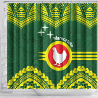Manu'a Flag Day Shower Curtain Polynesian Pattern National Color Proud LT14 - Polynesian Pride