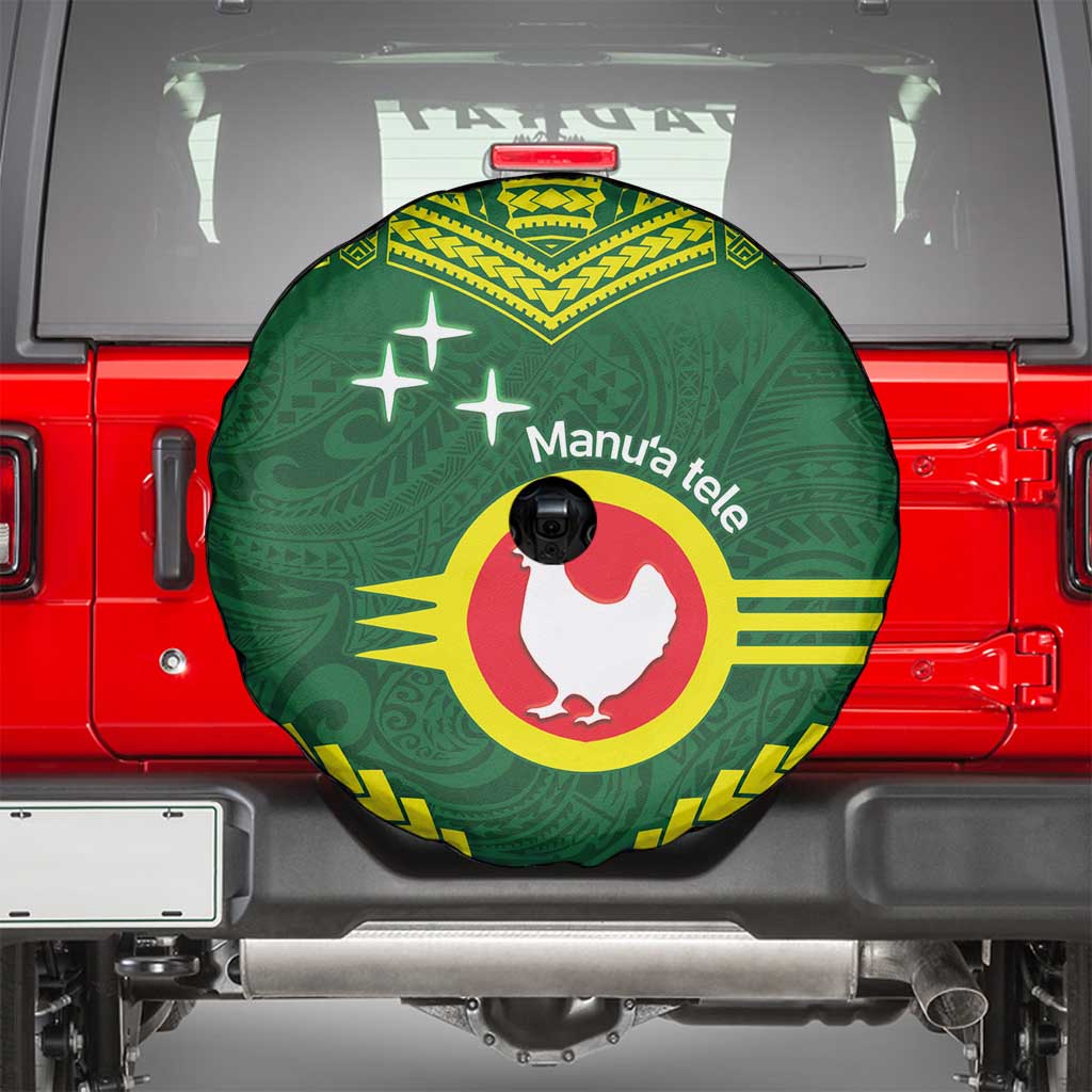 Manu'a Flag Day Spare Tire Cover Polynesian Pattern National Color Proud LT14 - Polynesian Pride