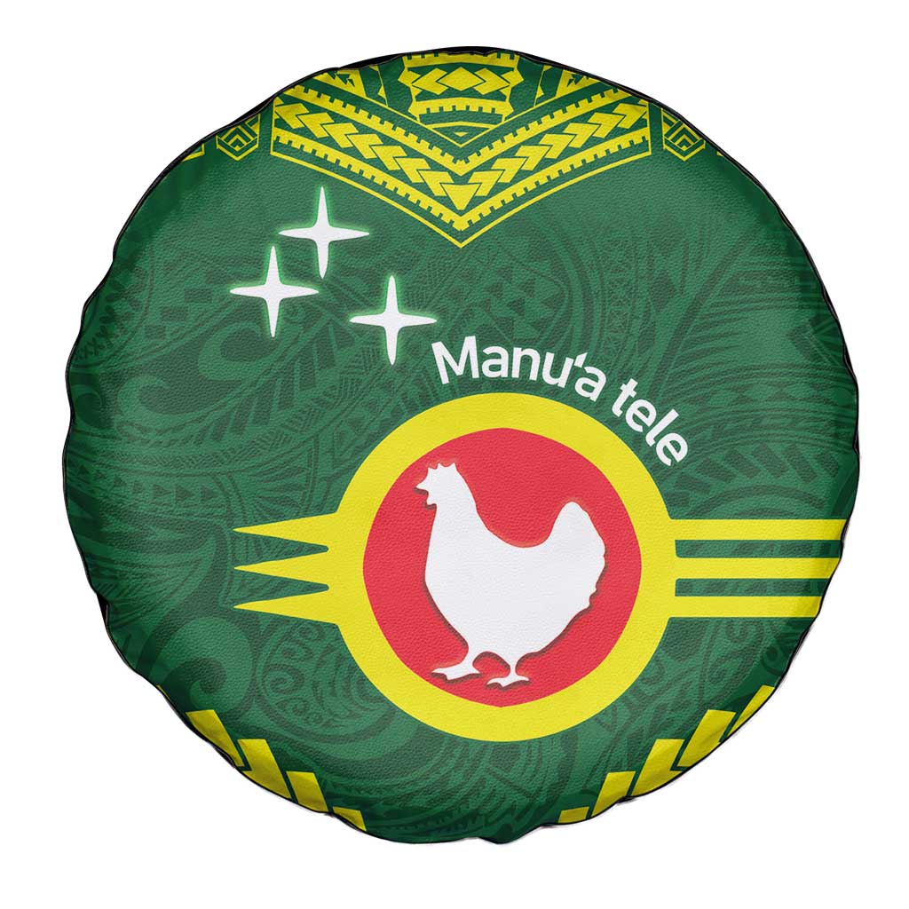 Manu'a Flag Day Spare Tire Cover Polynesian Pattern National Color Proud LT14 - Polynesian Pride