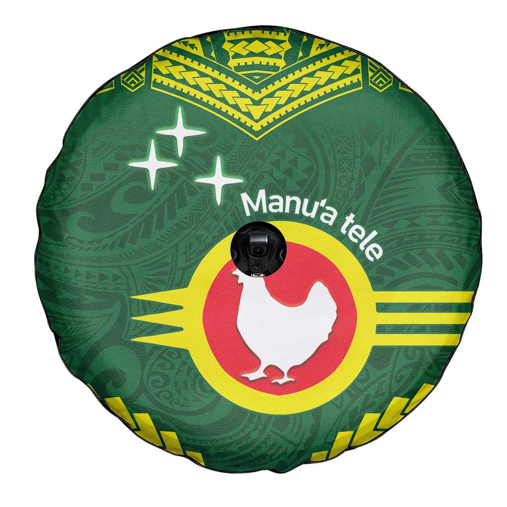 Manu'a Flag Day Spare Tire Cover Polynesian Pattern National Color Proud LT14 - Polynesian Pride