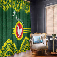 Manu'a Flag Day Window Curtain Polynesian Pattern National Color Proud LT14 - Polynesian Pride