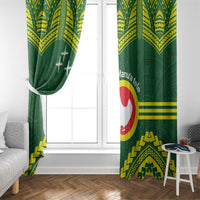 Manu'a Flag Day Window Curtain Polynesian Pattern National Color Proud LT14 - Polynesian Pride