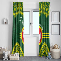 Manu'a Flag Day Window Curtain Polynesian Pattern National Color Proud LT14 - Polynesian Pride