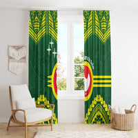 Manu'a Flag Day Window Curtain Polynesian Pattern National Color Proud LT14 - Polynesian Pride